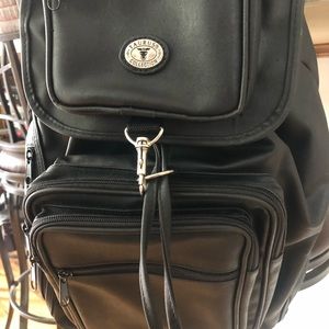Taurus Collection Black Leather Backpack
